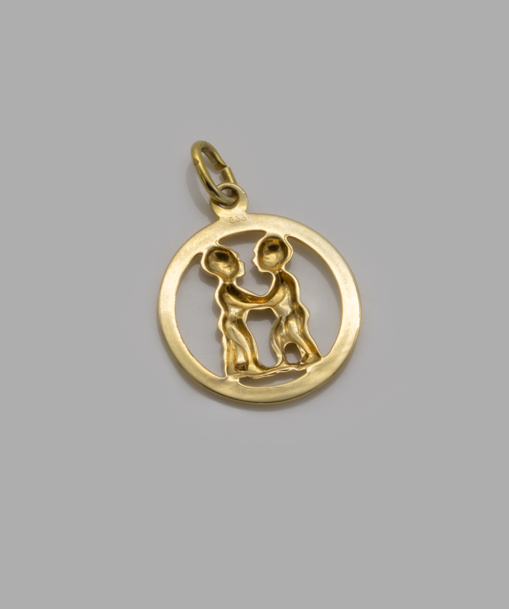 Anhänger Zwilling 333er Gelbgold