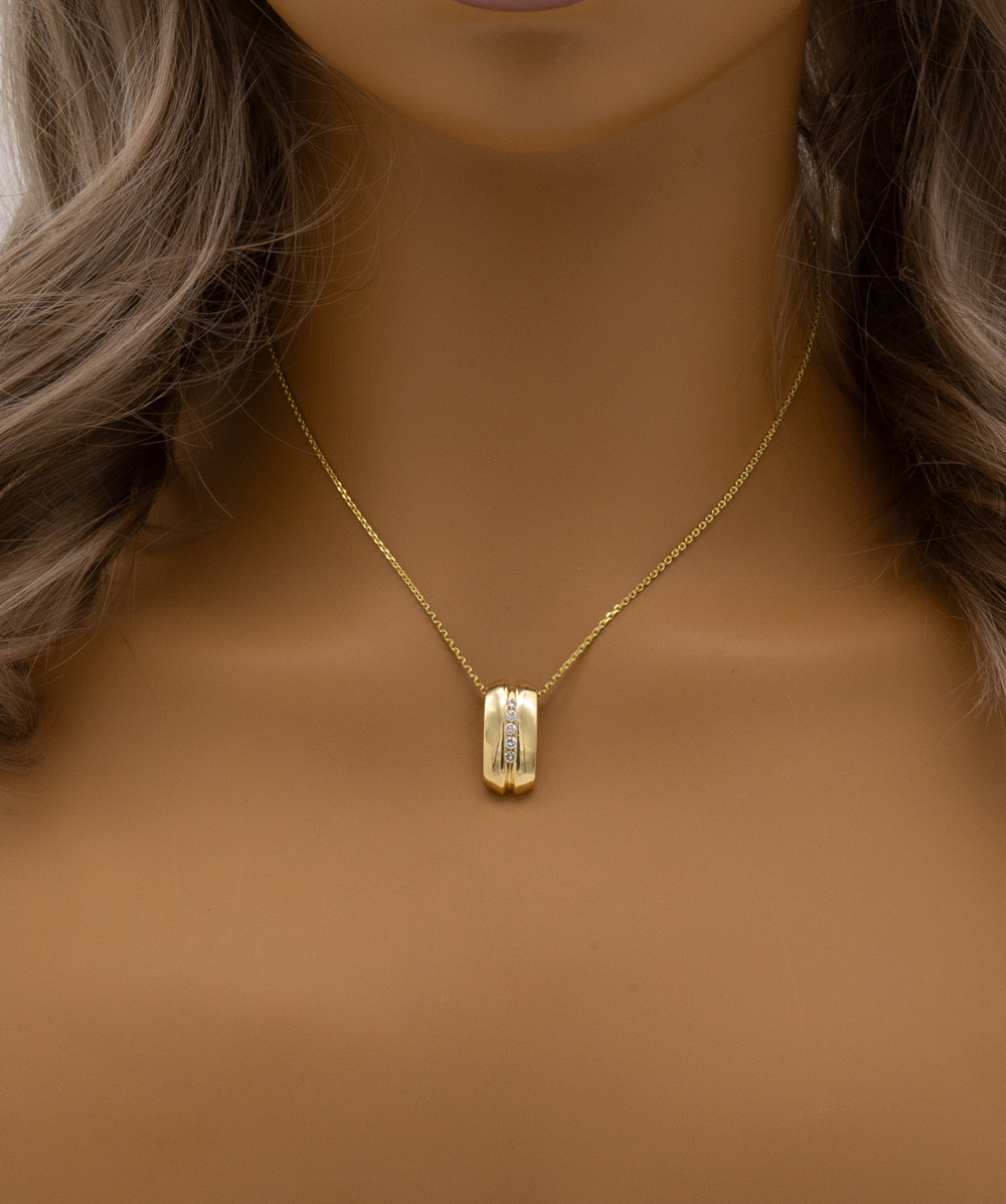 Anhänger mit Brillanten 585er Gelbgold