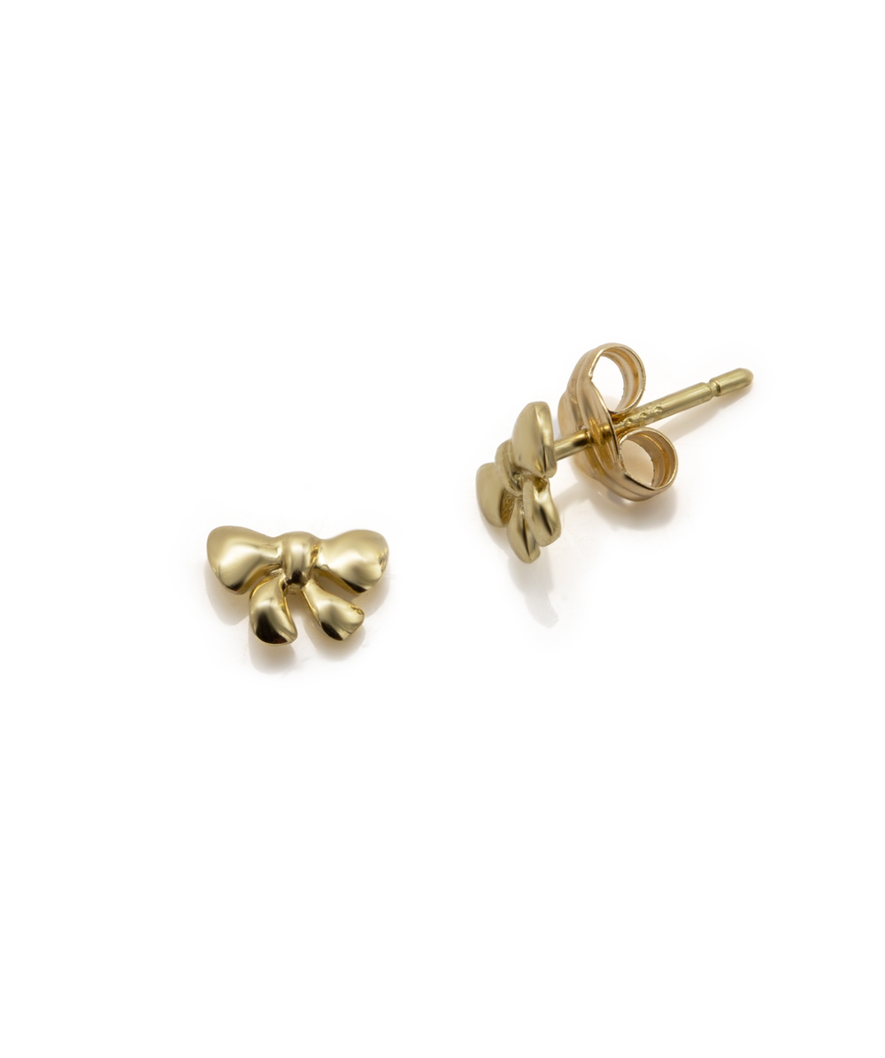 Ohrstecker Schleife 333er Gelbgold