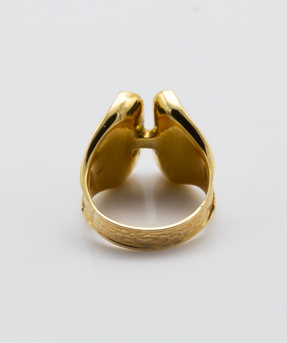 Ring mit Brillanten 750er Gelbgold