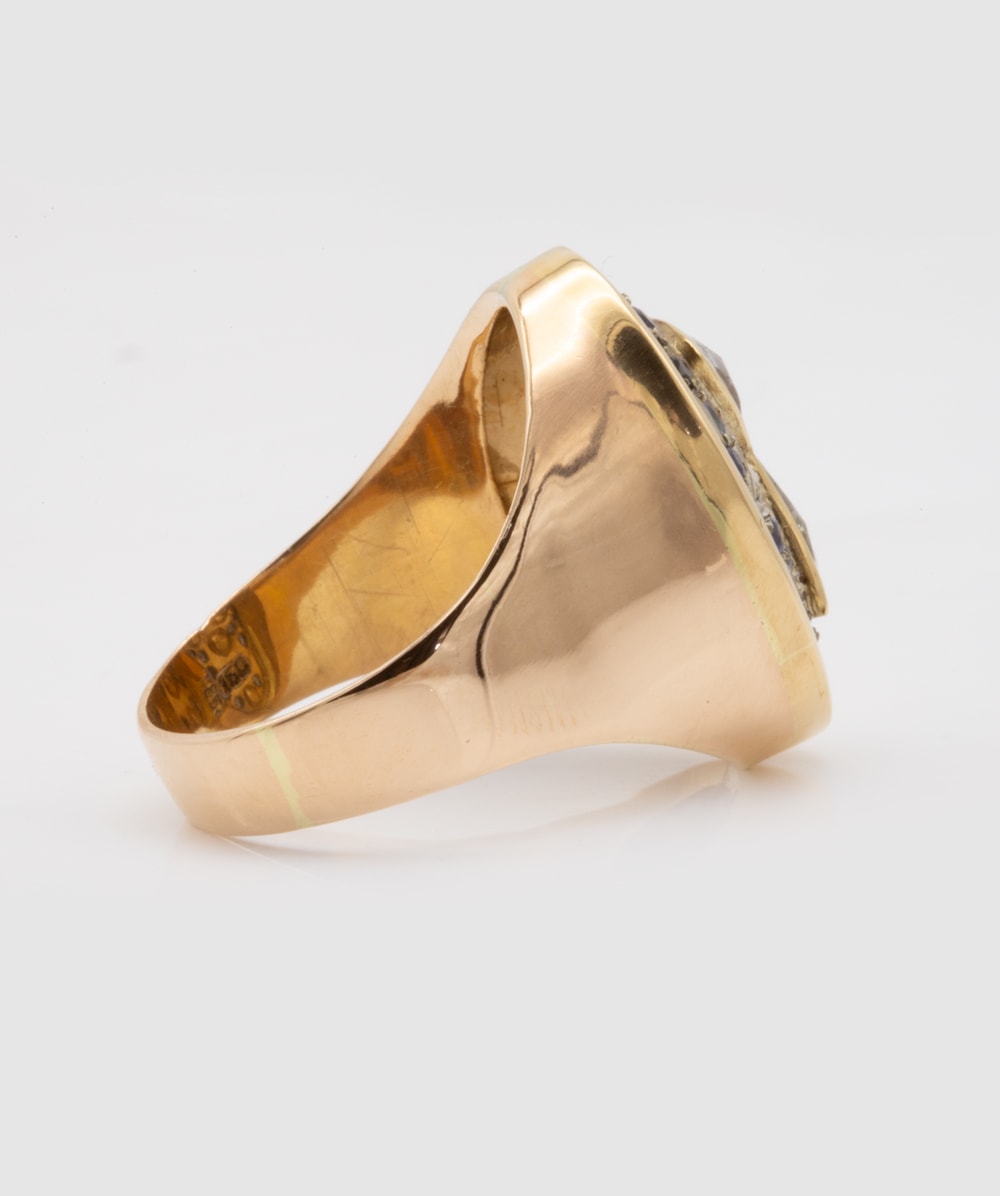 Ring mit Diamanten 750er Gold 