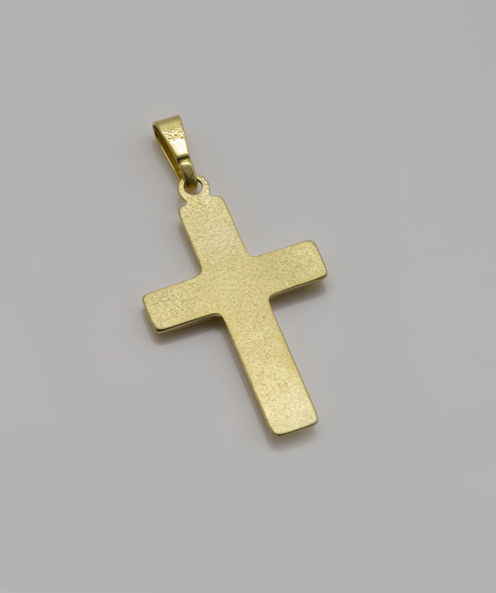 Kreuzanhänger 585er Gelbgold