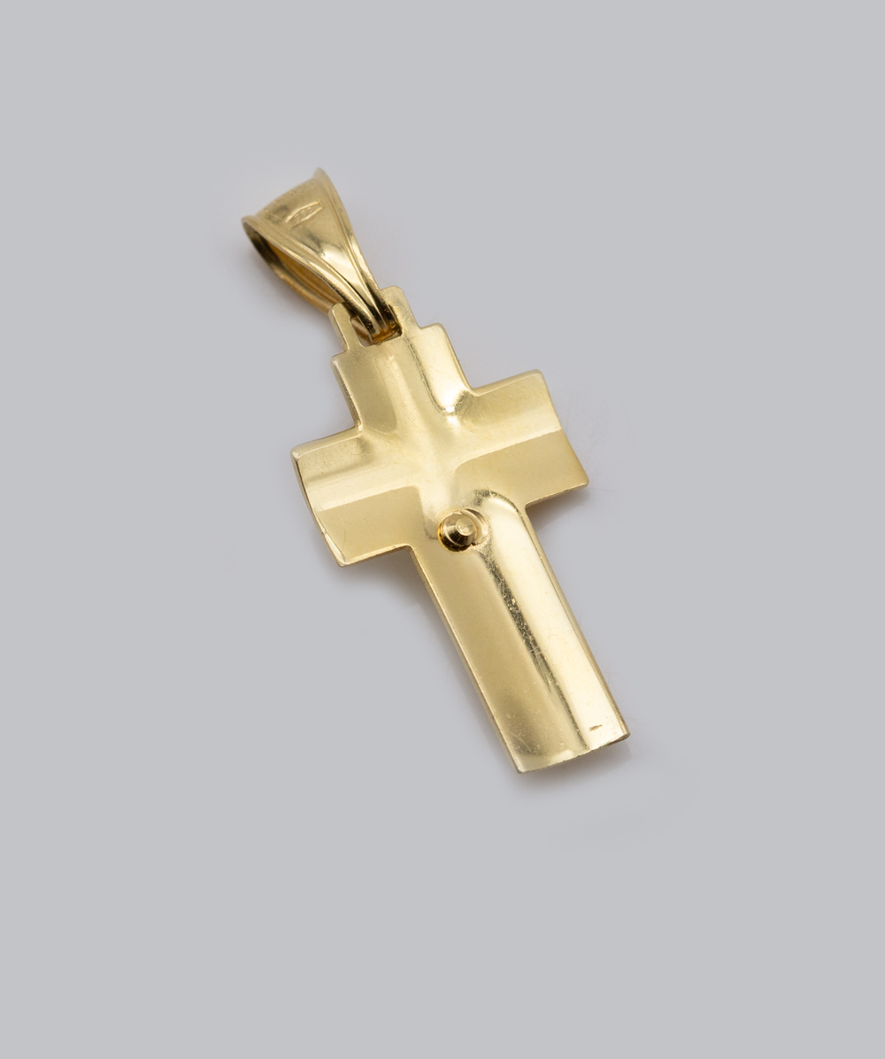 Kreuzanhänger Korpus 750er Gelbgold