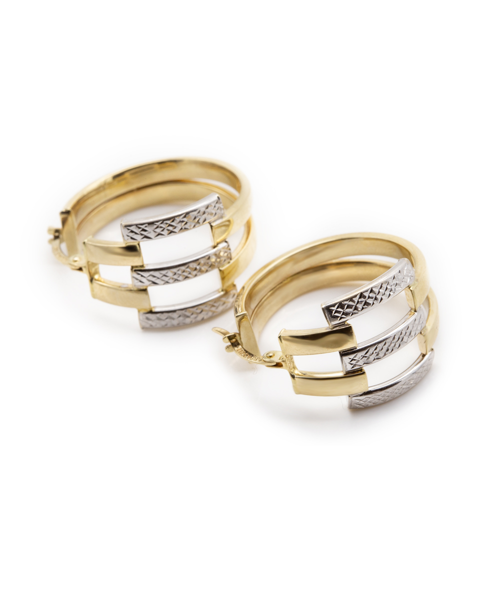 Creolen 585er Gold bicolor
