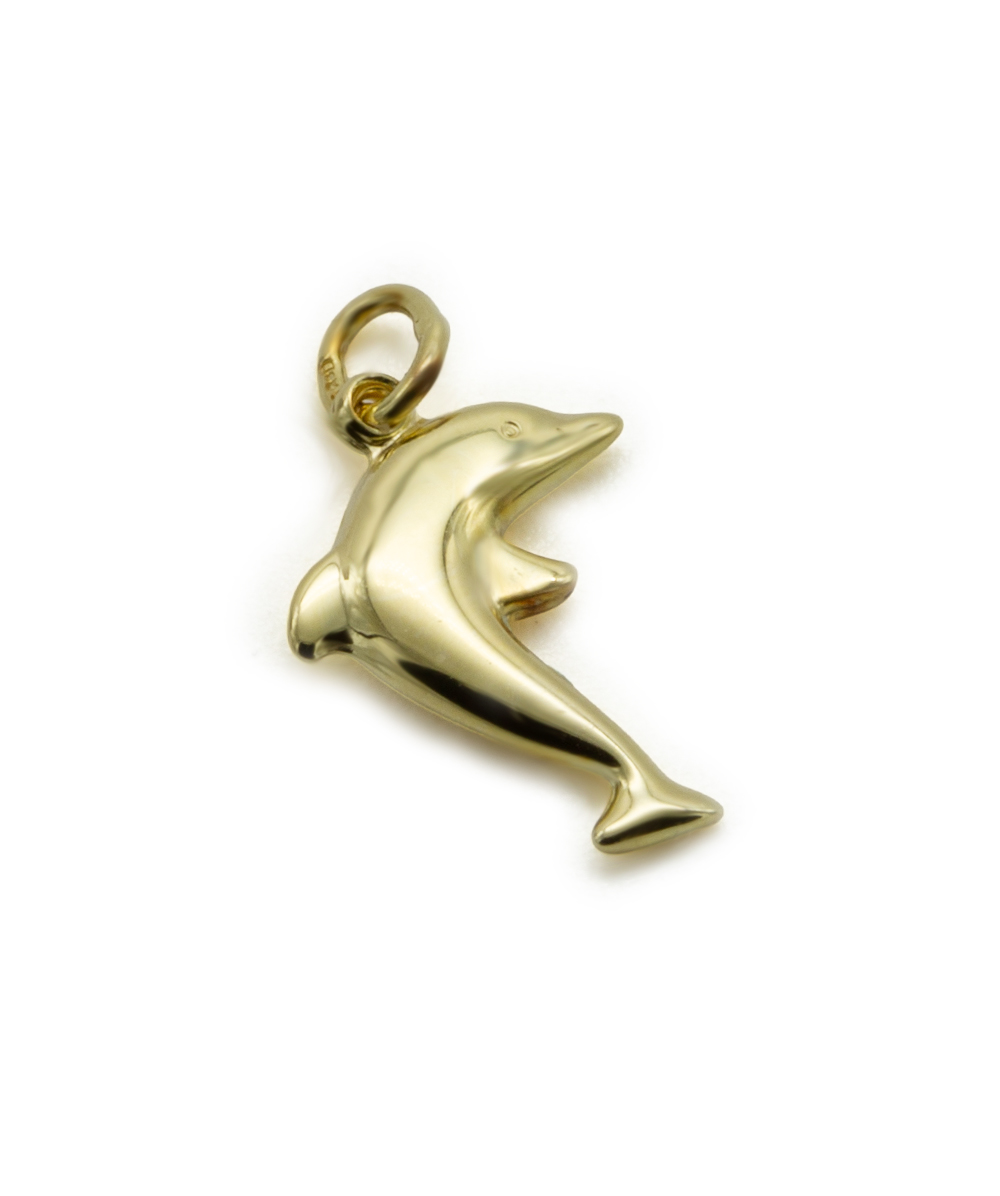 Anhänger Delfin 925er Silber vergoldet
