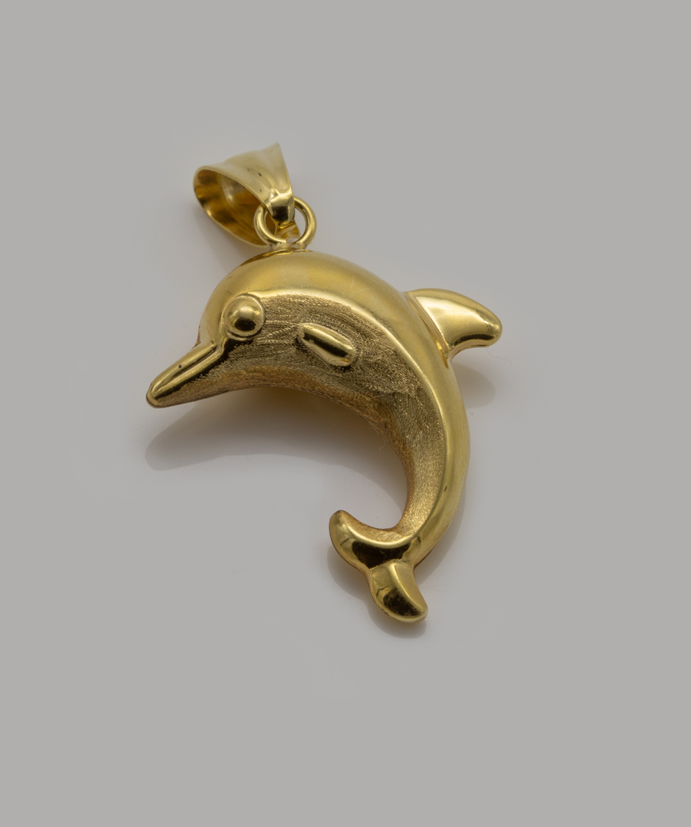 Anhänger Delfin 585er Gelbgold - Alternative View