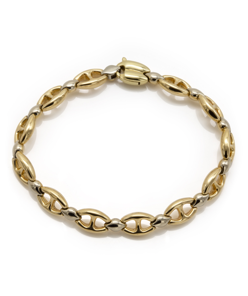 Armband 585 Gold bicolor