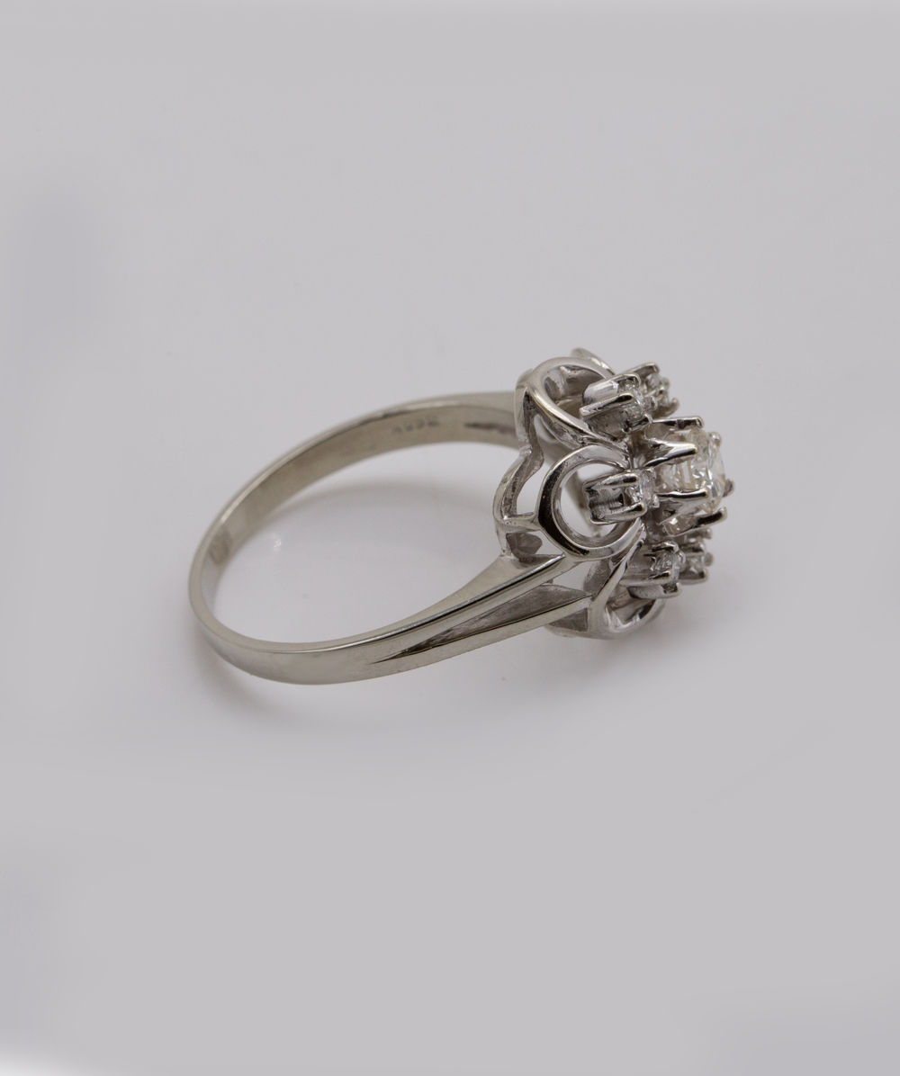Ring mit Brillanten 585er Weißgold