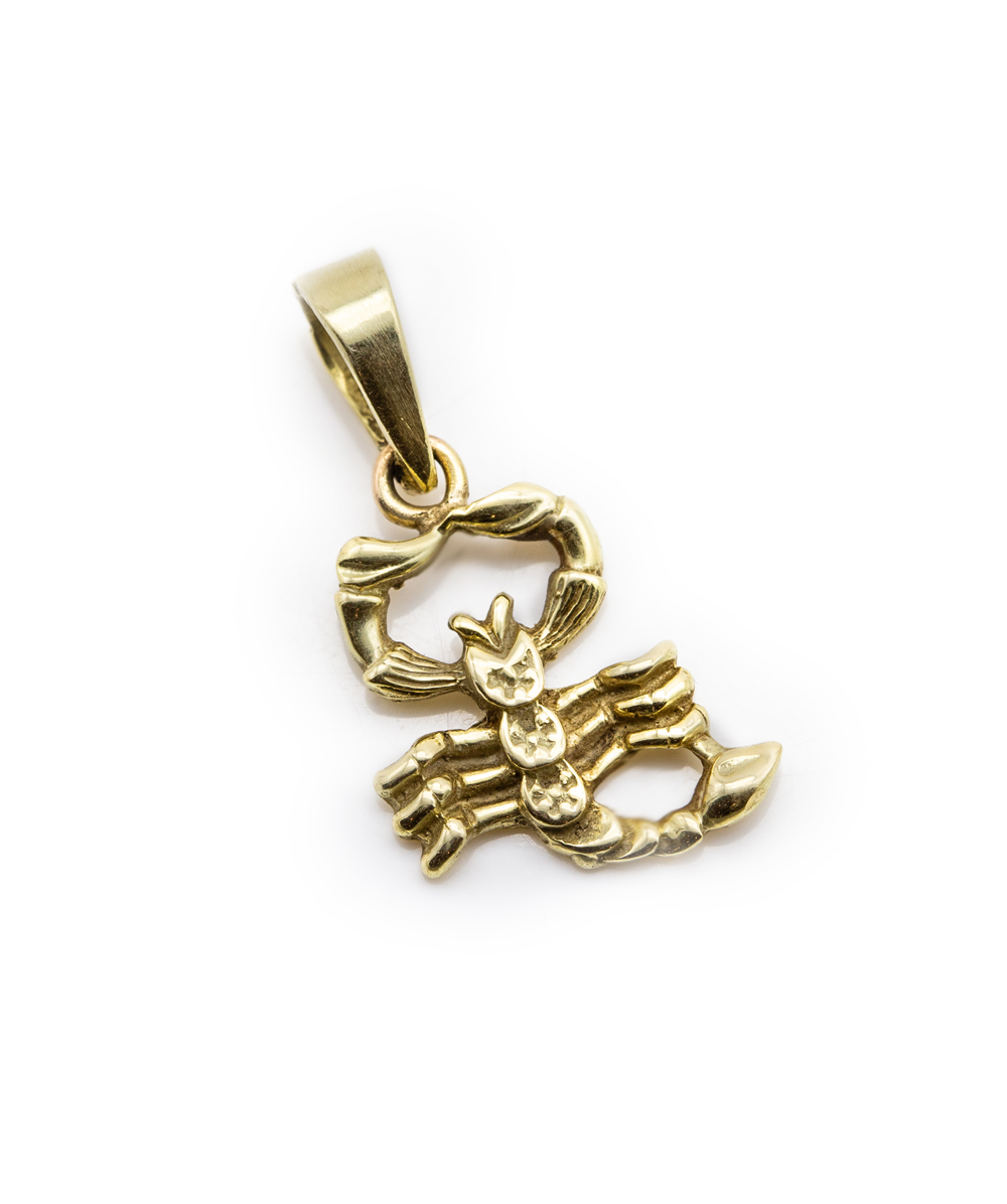 Sternzeichenanhänger Skorpion 585er Gelbgold