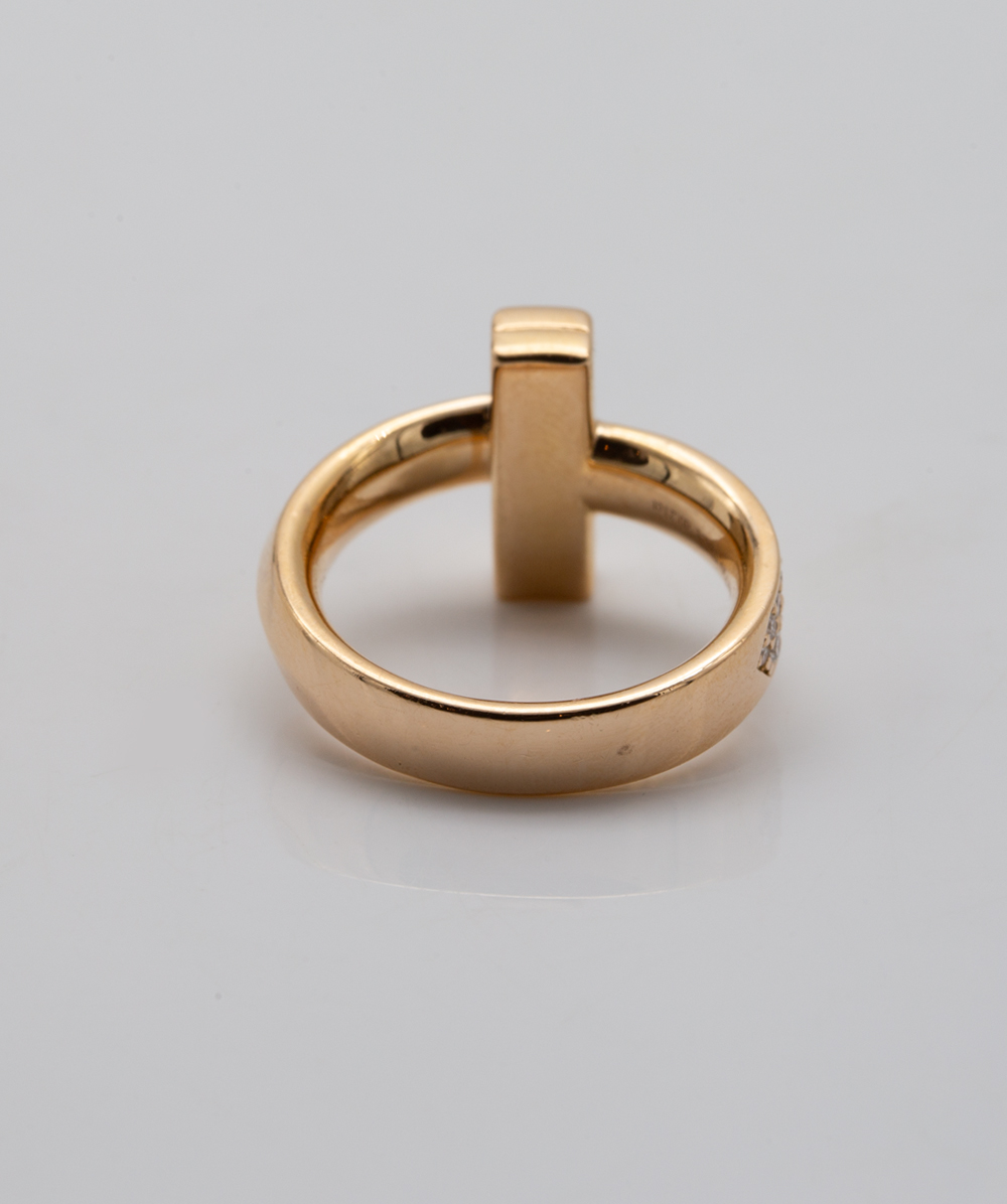 Brillantring Tiffany Co. T-One 750er Gold 