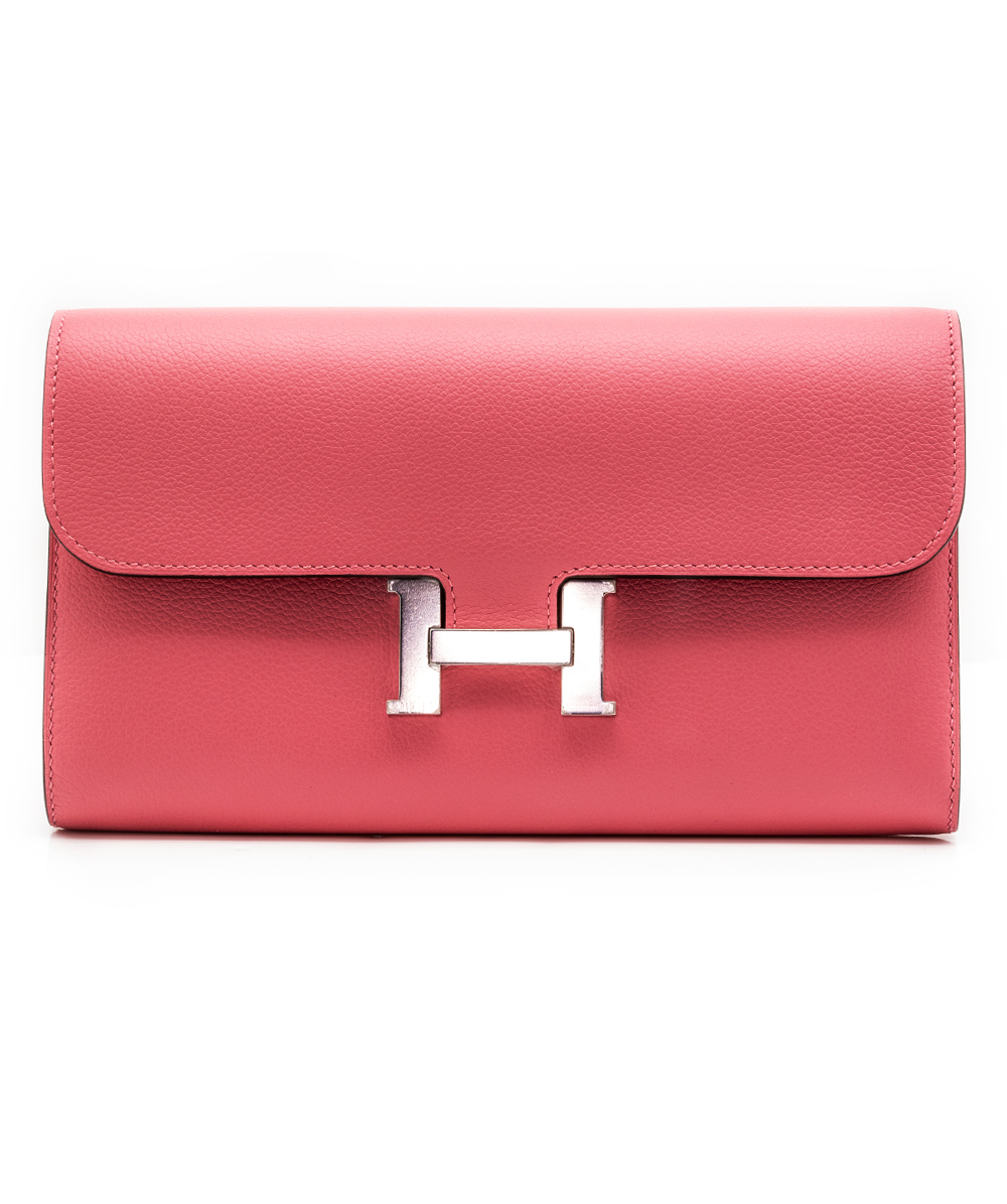 Hermes Brieftasche Portefeuille Constance, Rosé 
