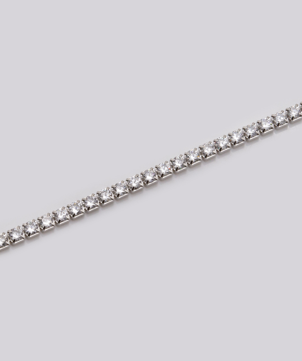 Tennisarmband mit Zirkonia 925er Silber - Alternative View