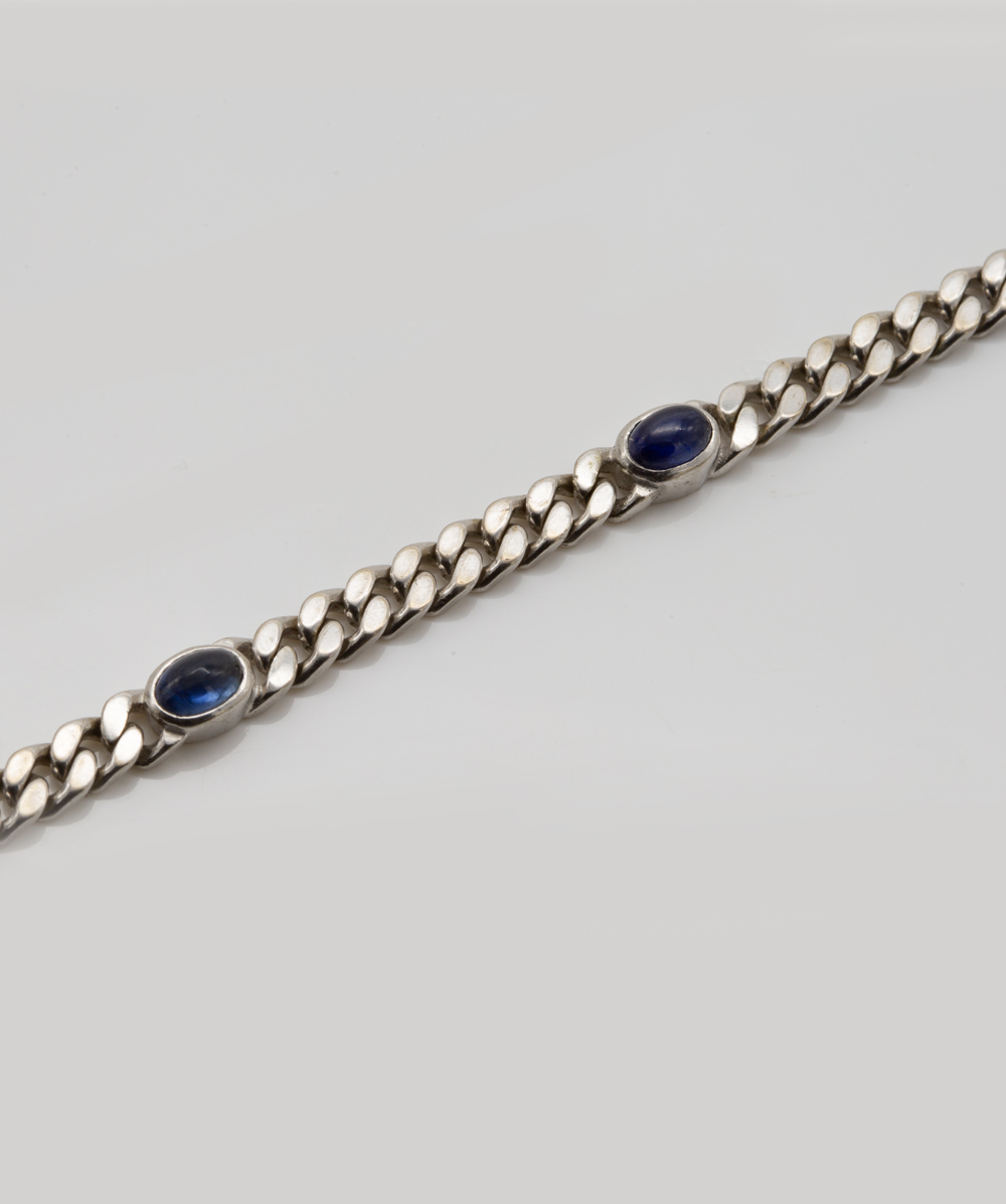 Armband mit Farbsteinen 585er Weißgold