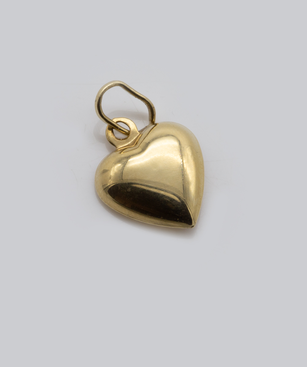 Herzanhänger Maria 585er Gelbgold