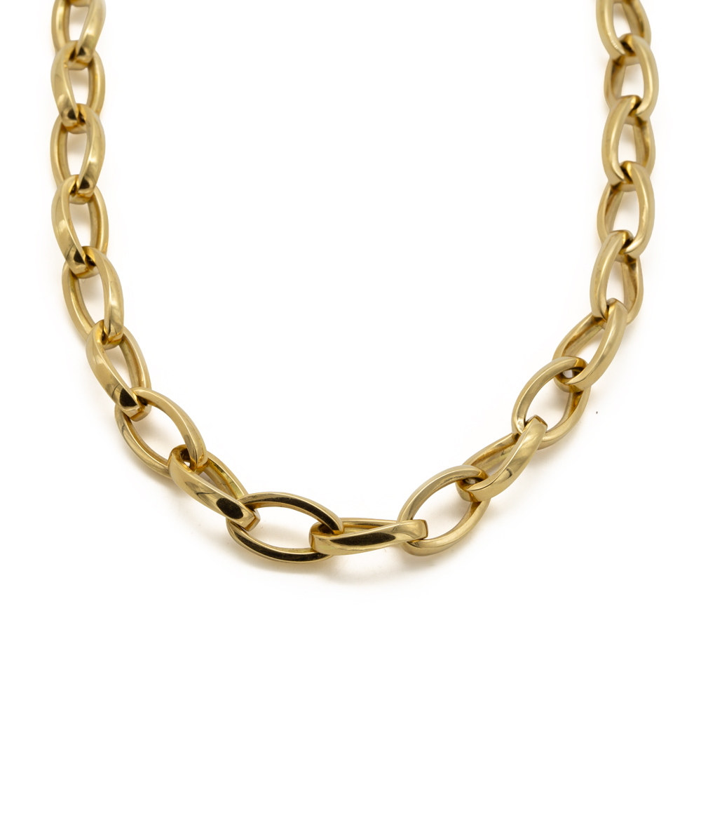 Halskette mit Brillantsolitär 750er Gelbgold