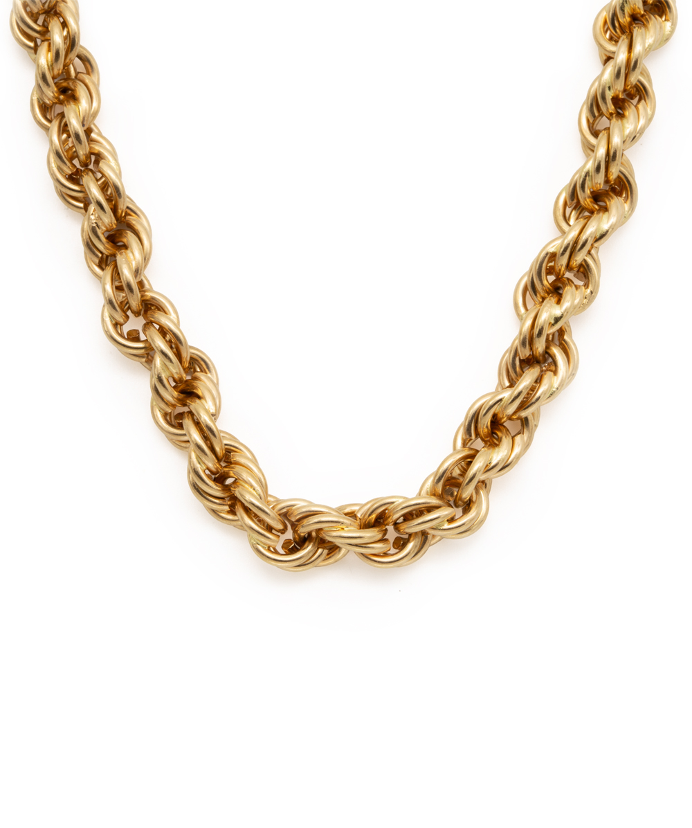 Halskette massiv 750er Gelbgold