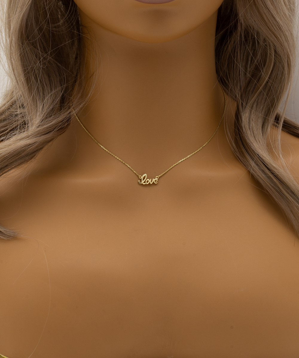 Kette Love 333er Gelbgold