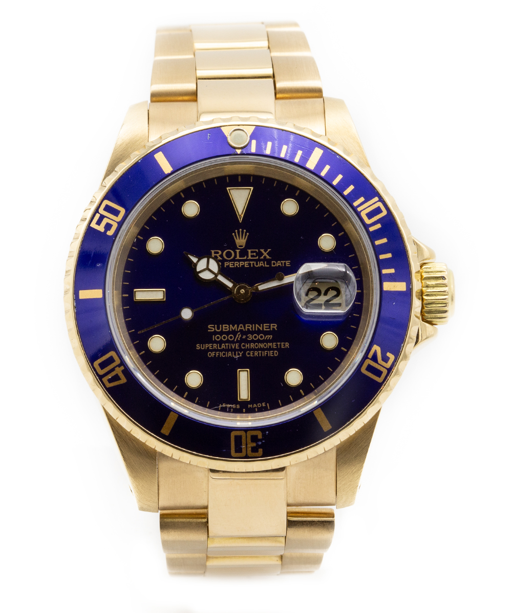 Rolex Submariner 40mm 750er Gelbgold Referenz: 16618 