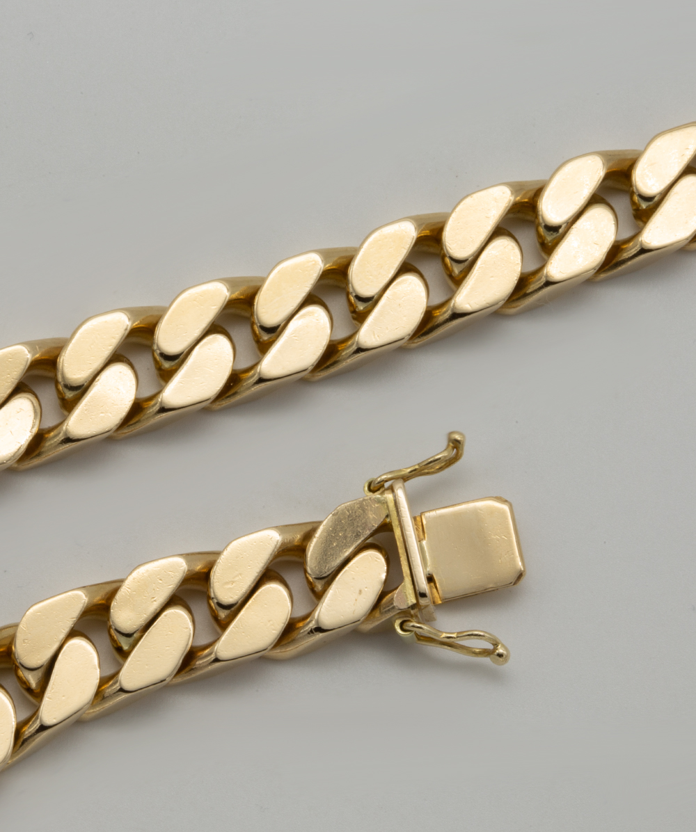 Collier mit Brillant-Safir 585er Gelbgold