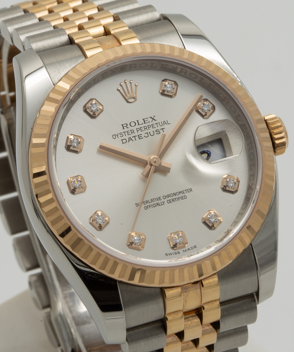 Rolex Datejust mit Diamanten 36mm Ref: 116231