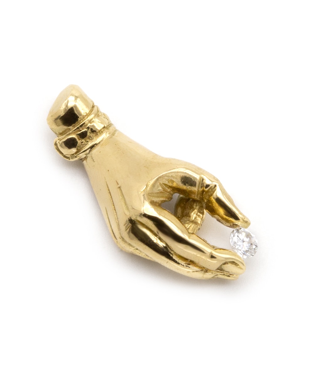 Anhänger mit Brillanten 750er Gelbgold 