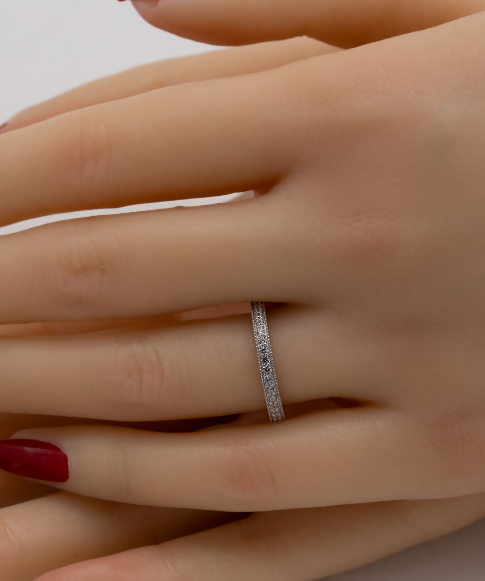 Memoire Zirkoniaring 925er Silber