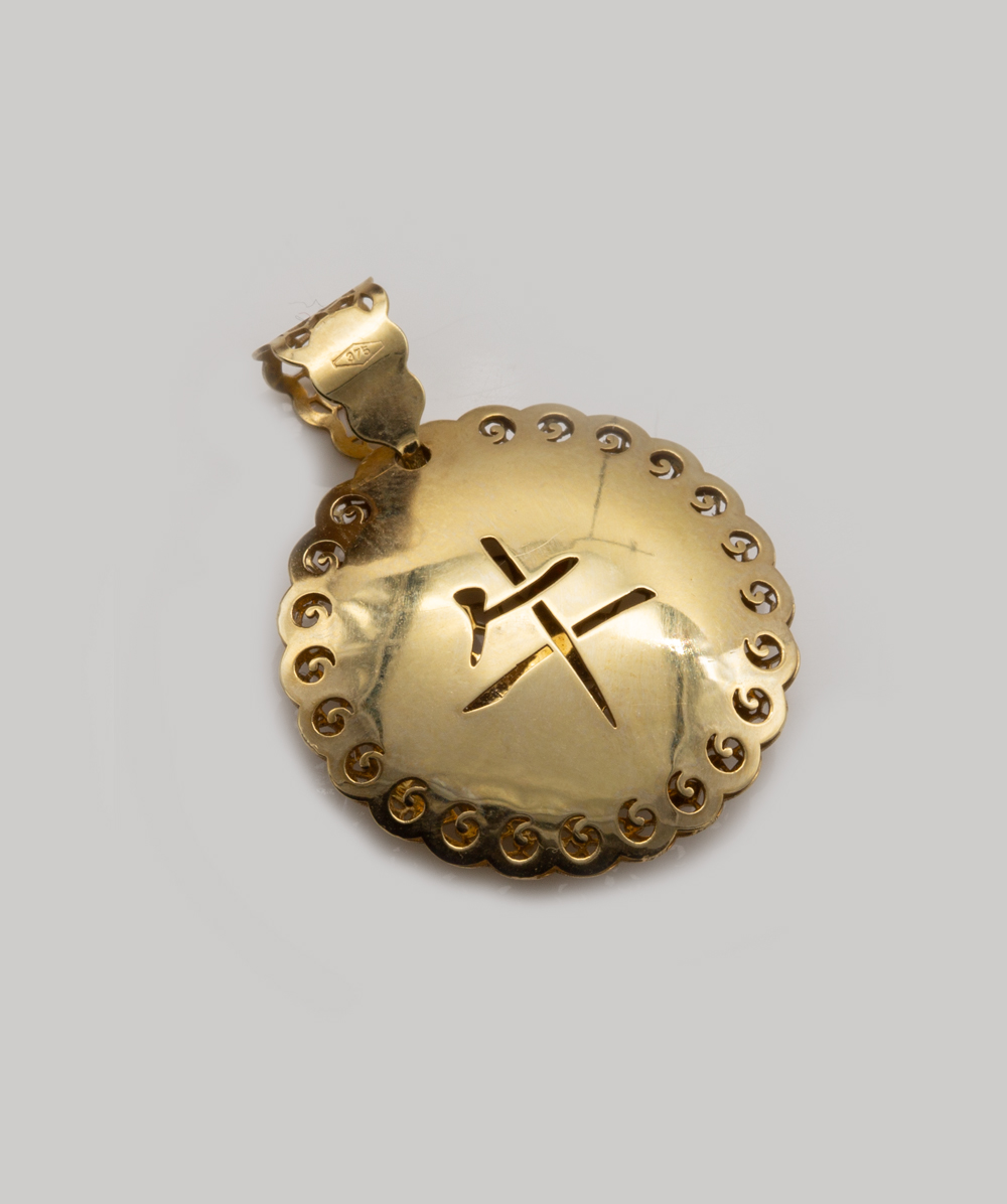 Anhänger Sternzeichen Stier 375er Gelbgold