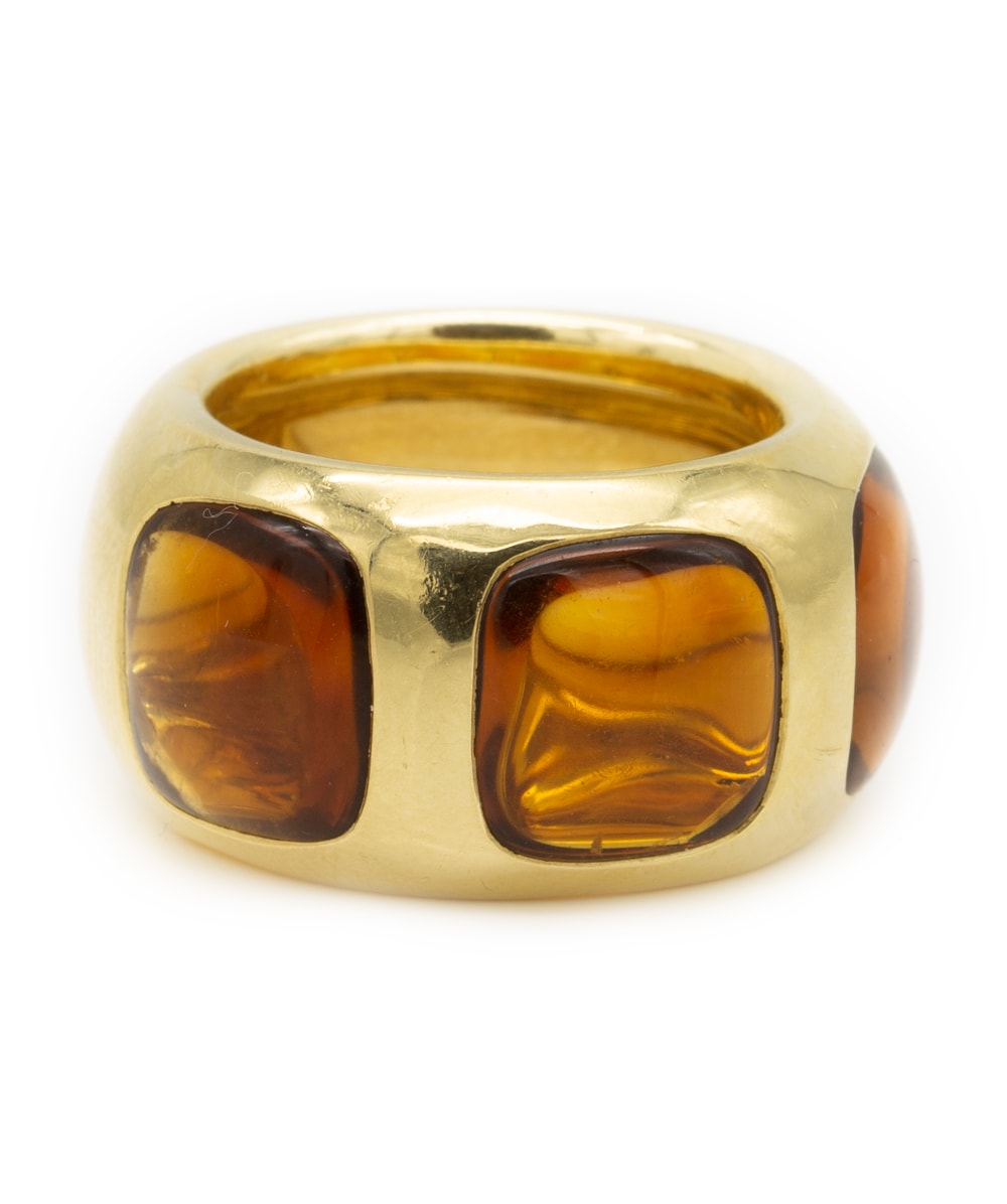 Pomellato Ring mit Madeira Citrine 750er Gold