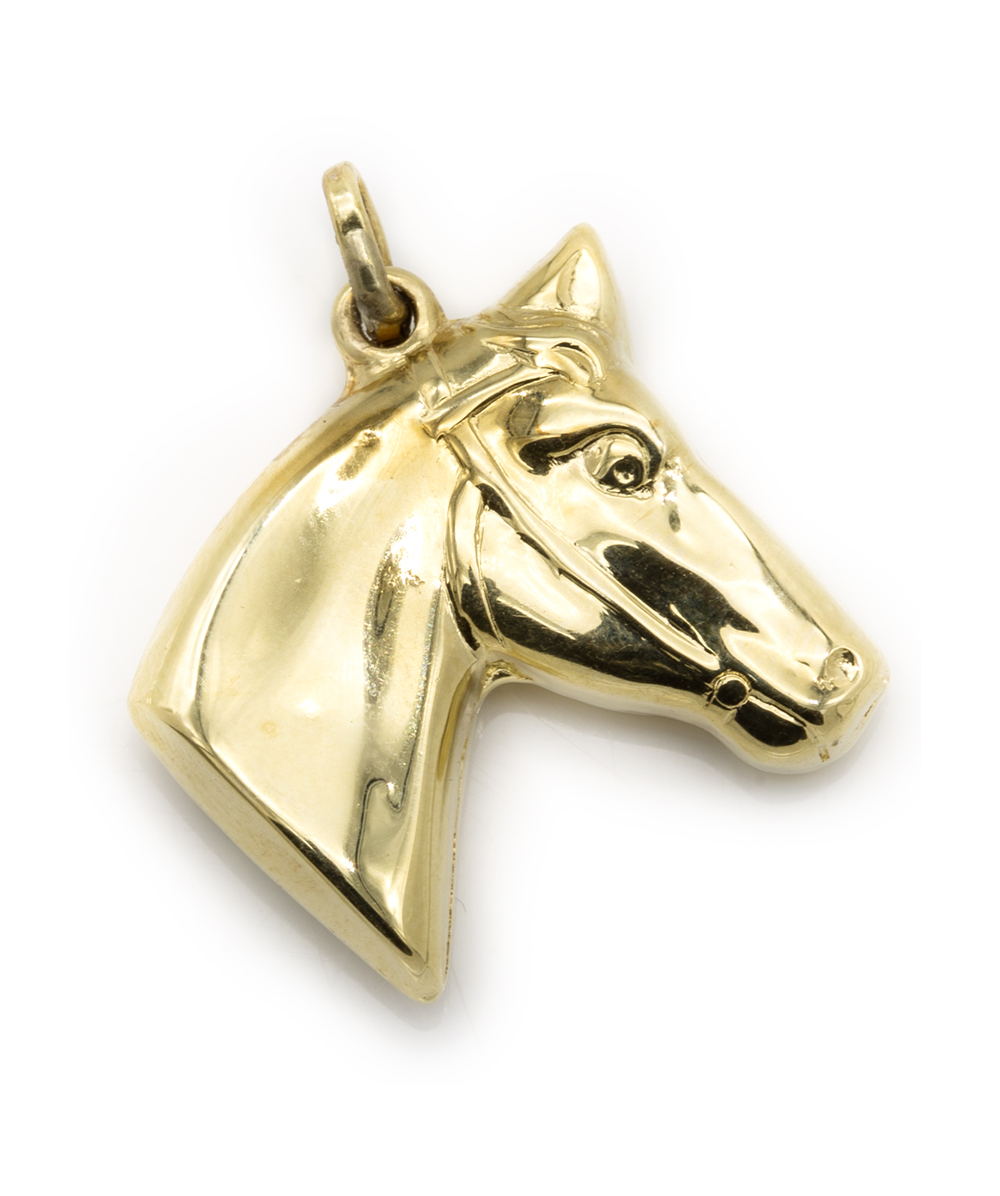 Anhänger Pferd 585er Gelbgold