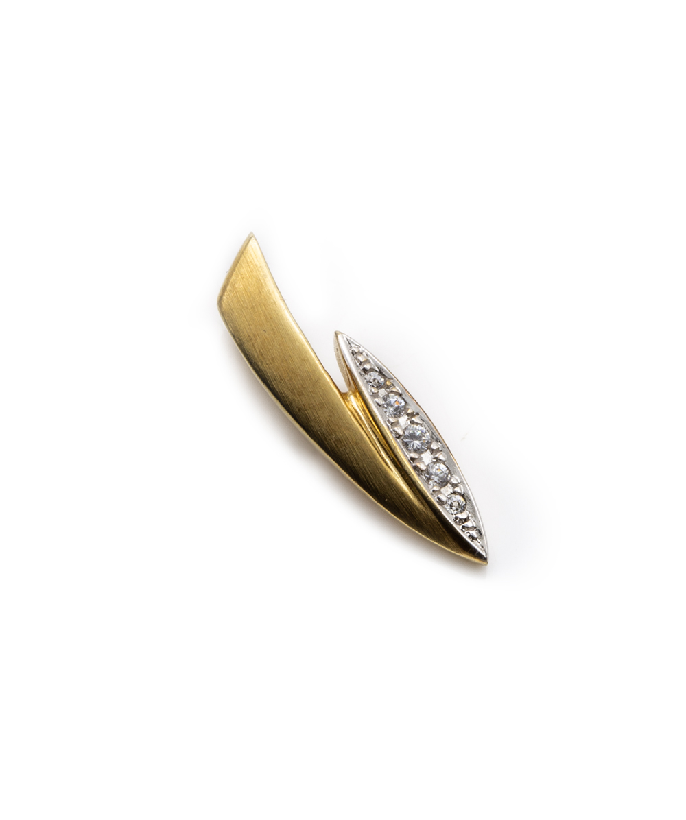 Anhänger Zirkonia 333er Gold bicolor
