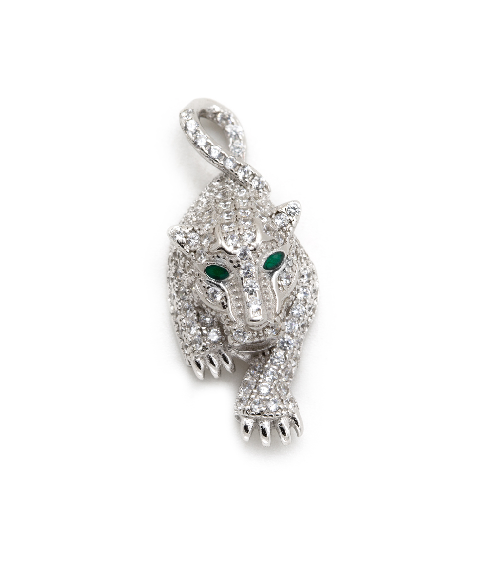 Anhänger Panther mit Zirkonia 925er Silber