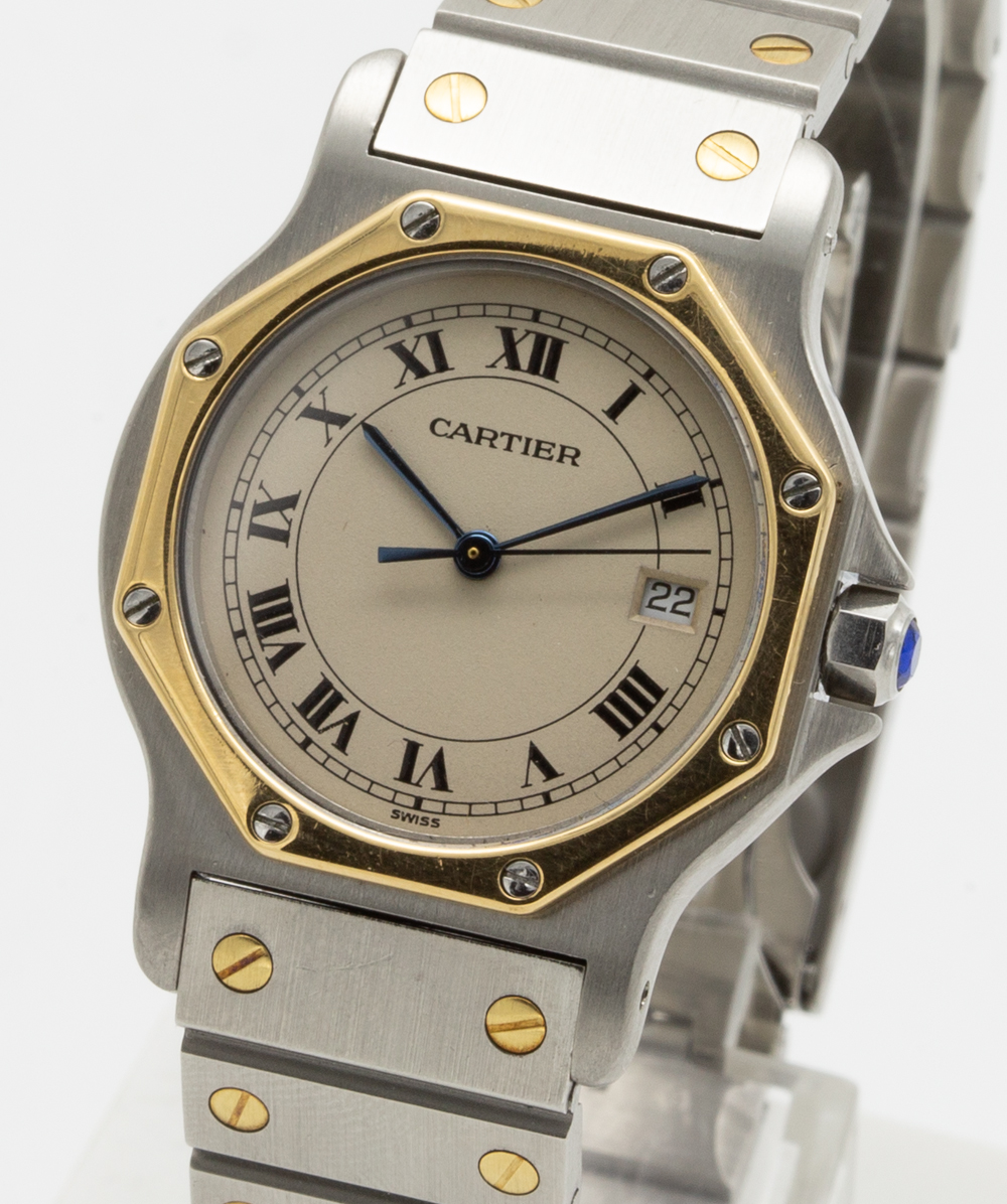 Cartier Santos Octagon 30mm Ref: 187902