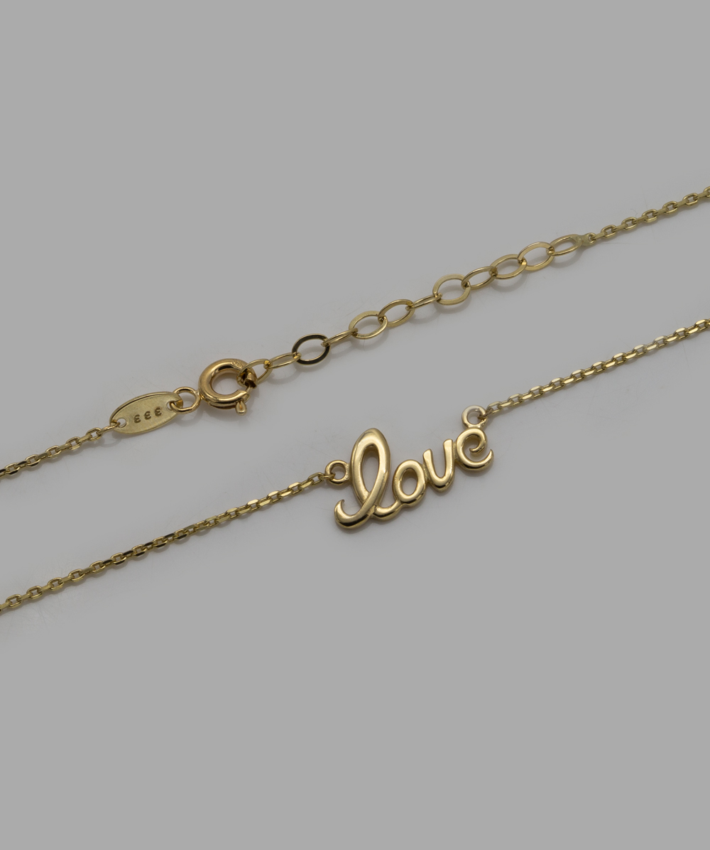 Kette Love 333er Gelbgold - Alternative View