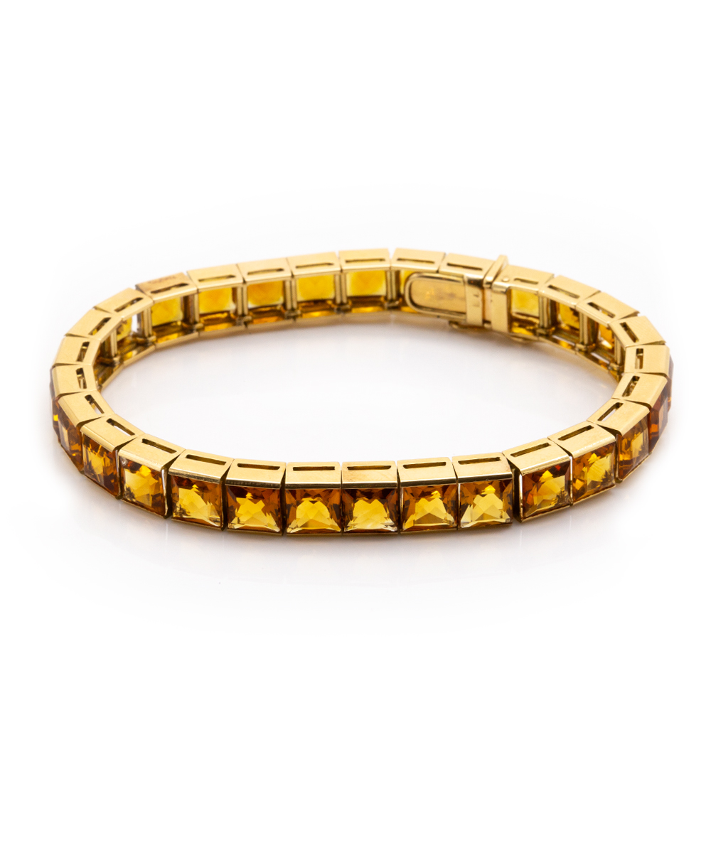 Armband mit Topas 800er Gelbgold