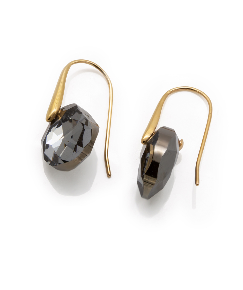 Ohrhänger Swarovski mit Farbstein Stahl vergoldet