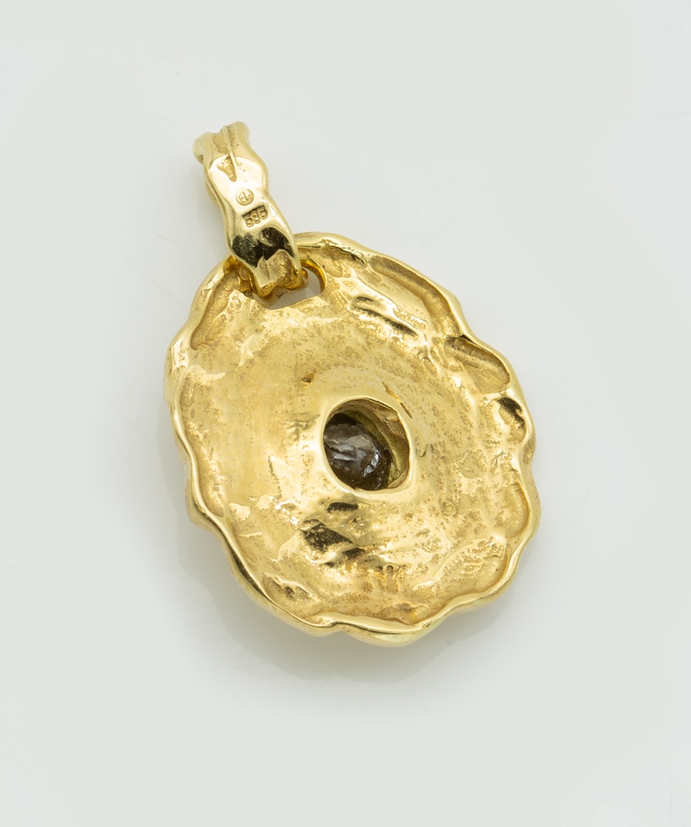 Anhänger mit Diamantsolitär 585er Gelbgold