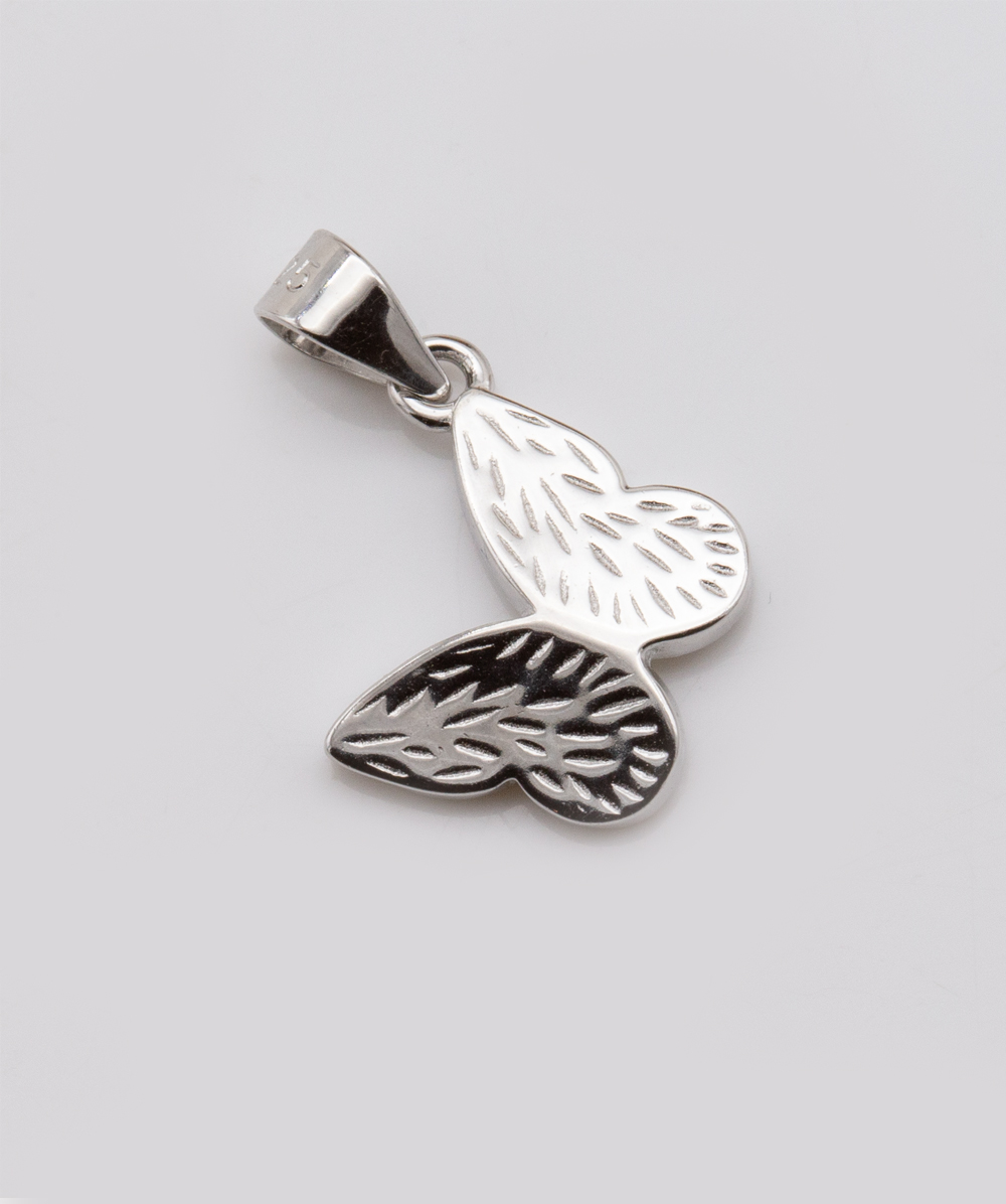 Perlmuttanhänger "Schmetterling" mit Zirkonia 925er Silber 
