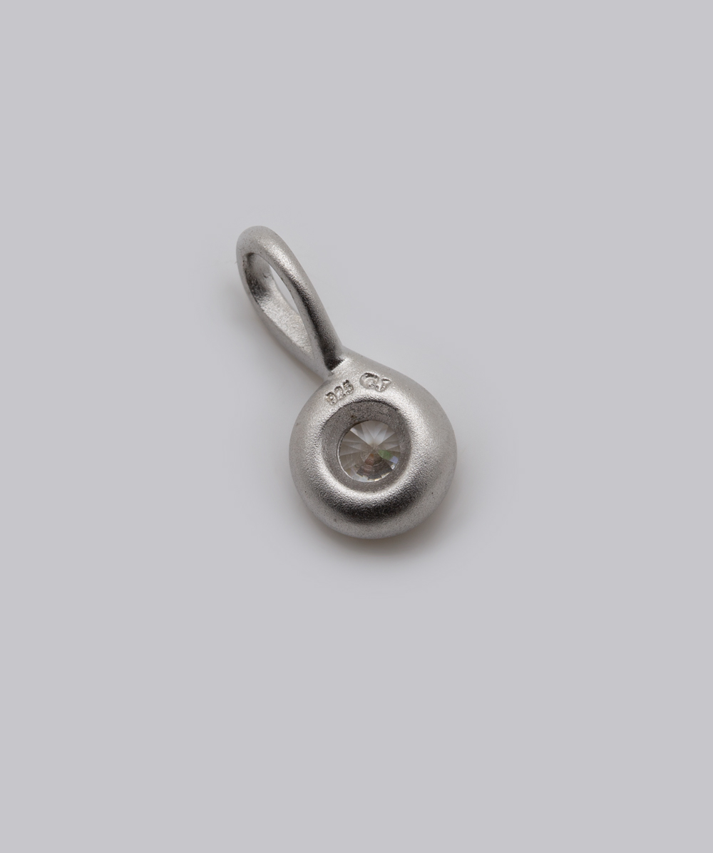 Anhänger mit Zirkonia-Solitär 925er Silber - Alternative View
