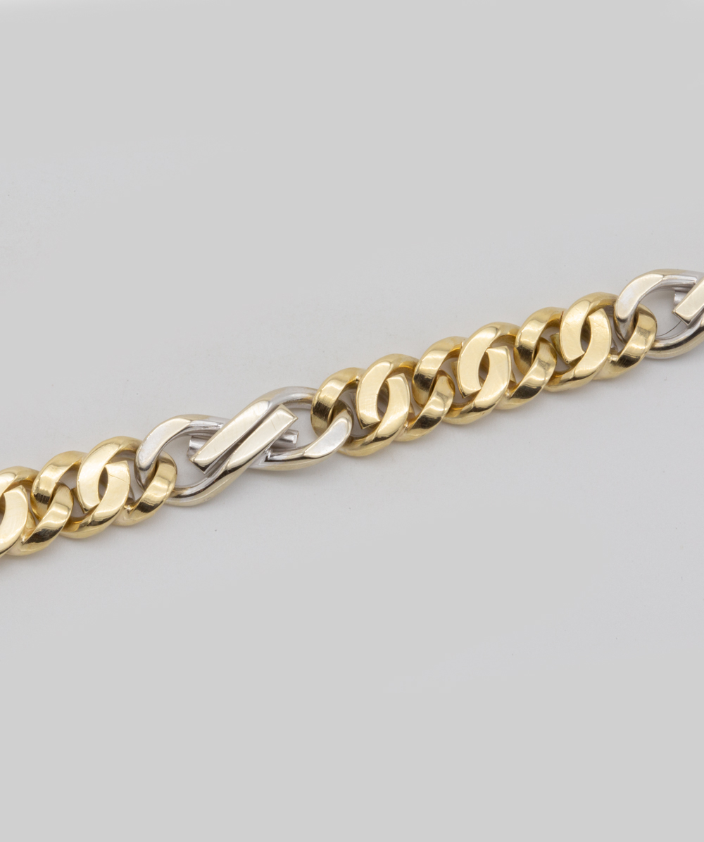 Armband 585er Gold bicolor