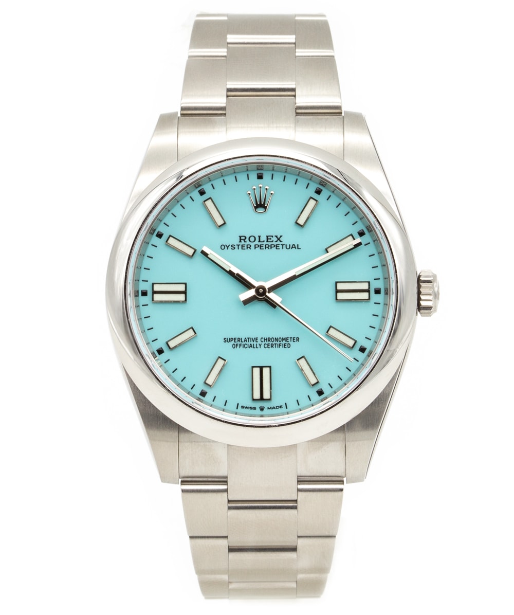 Rolex Oyster Perpetual 41mm "Tiffany Dial" Referenz: 124300