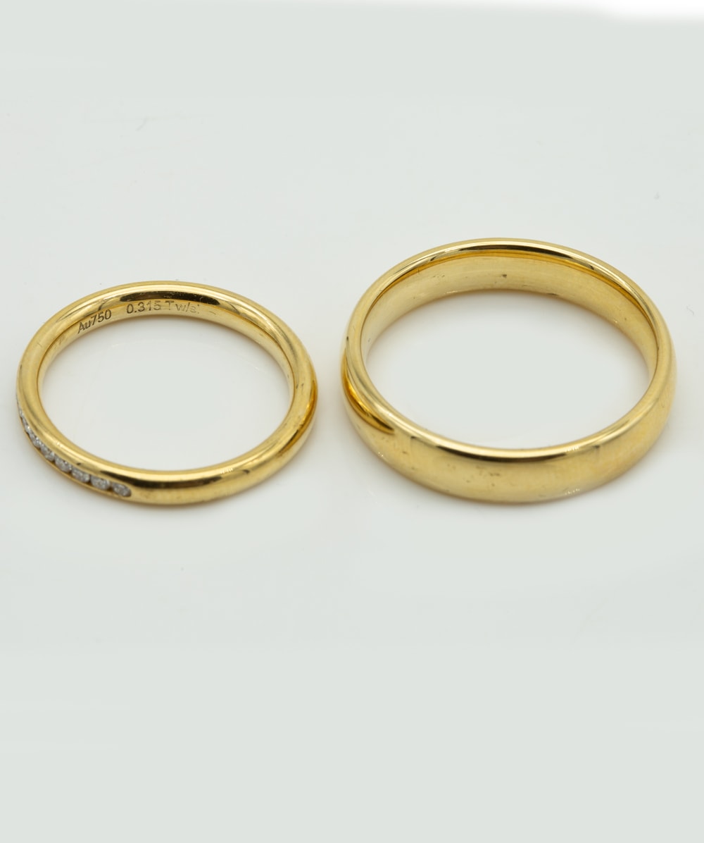 Trauringe mit Brillanten 750er Gelbgold