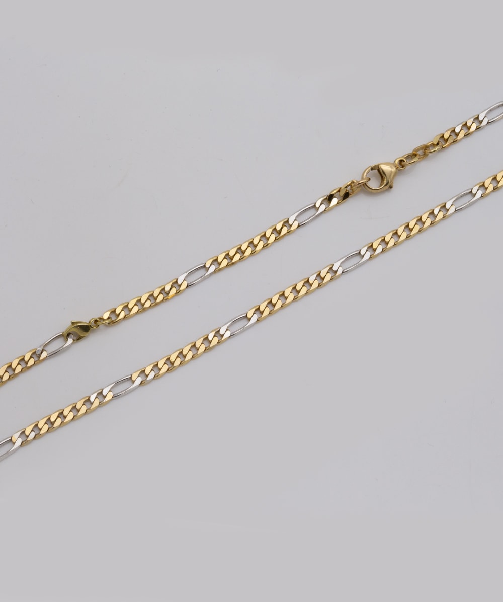 Figarokette 585er Gold bicolor