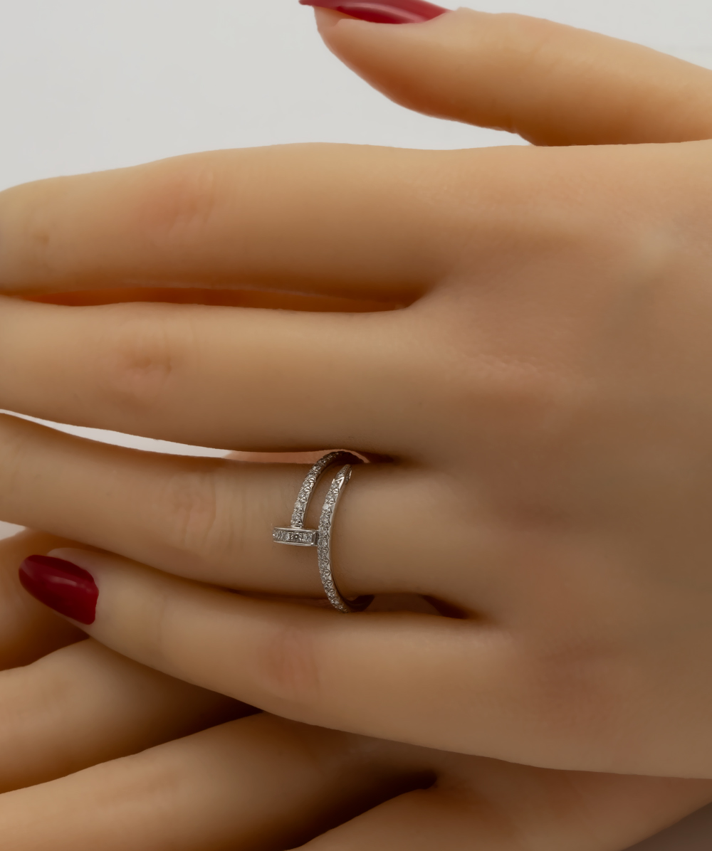 Cartier Juste Un Clou Ring mit Brillanten 750er Weißgold