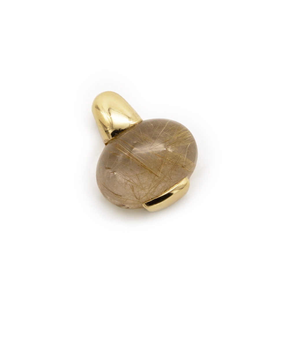 Anhänger Bergkristall 585er Gelbgold