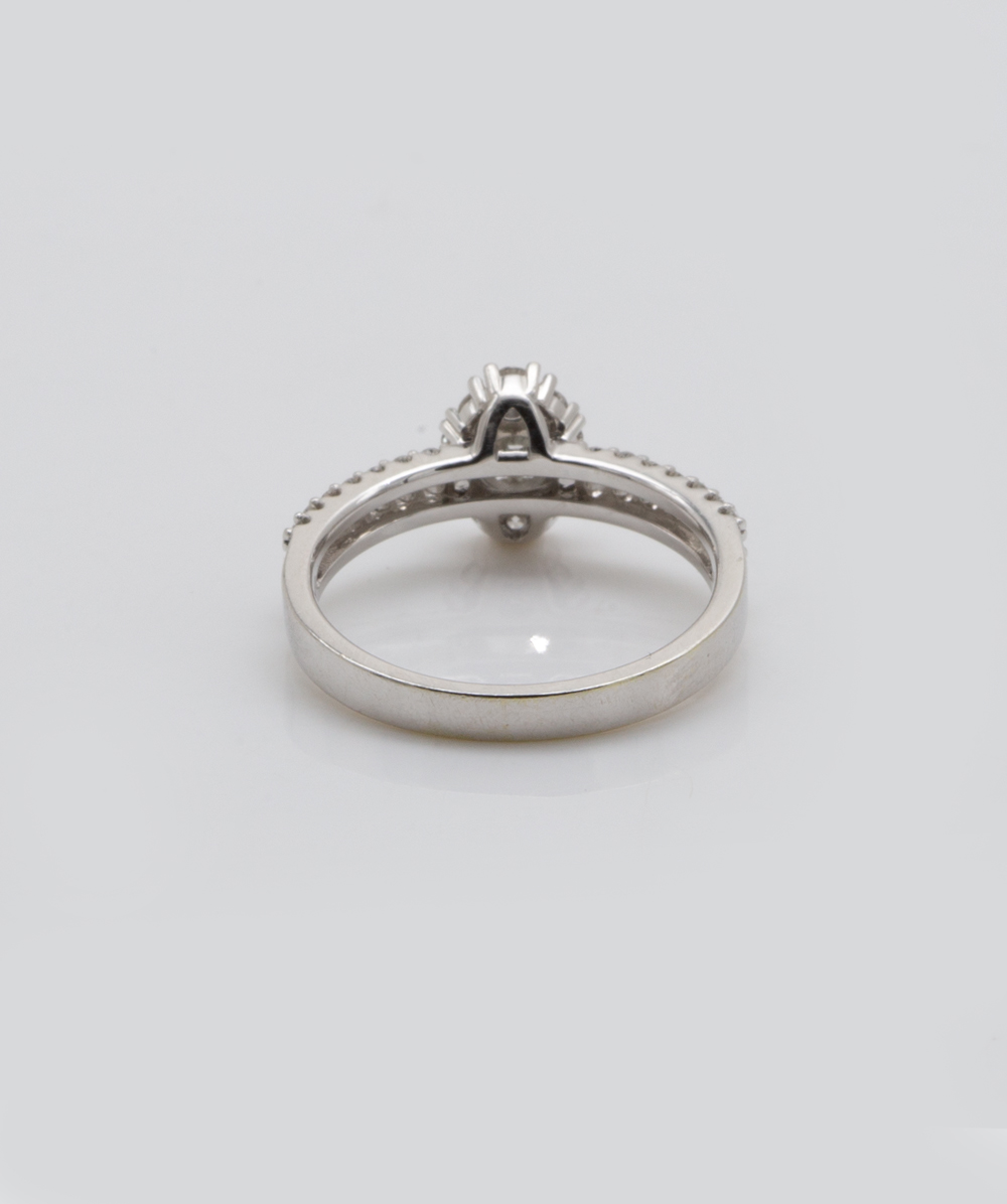 Ring mit Brillanten 585er Weißgold