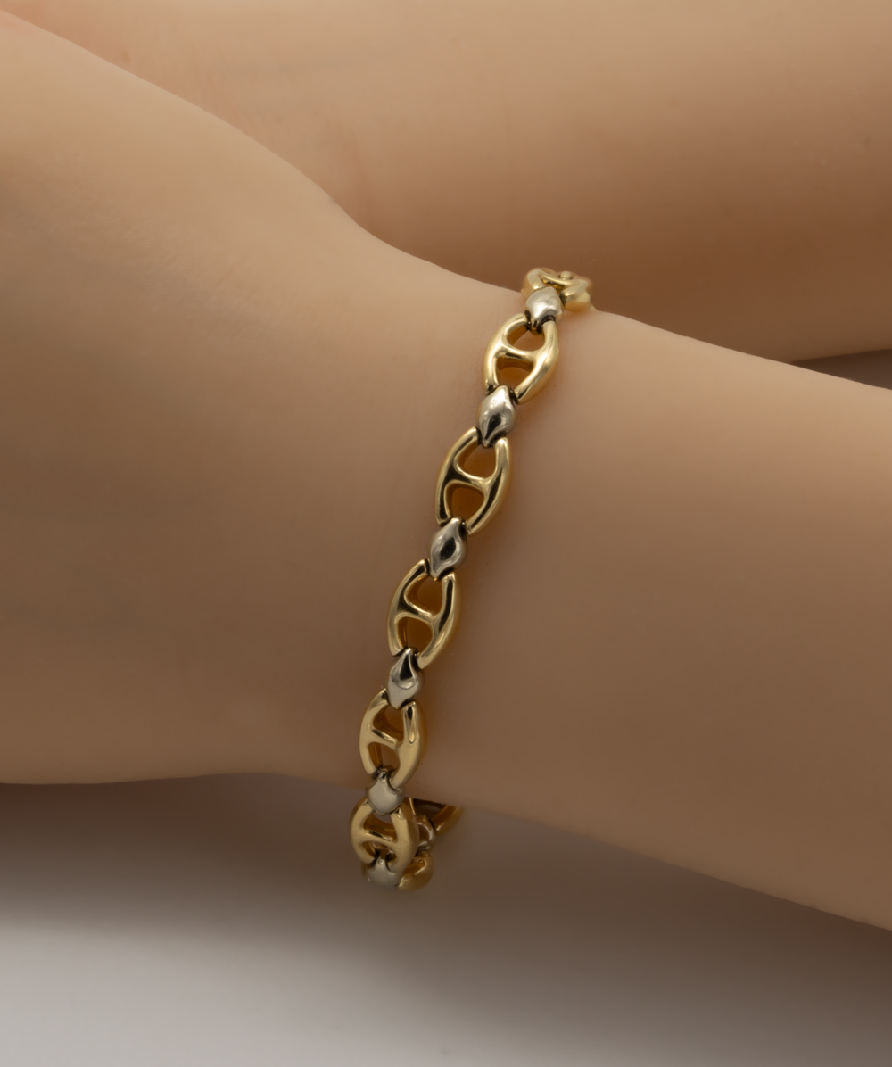 Armband 585 Gold bicolor