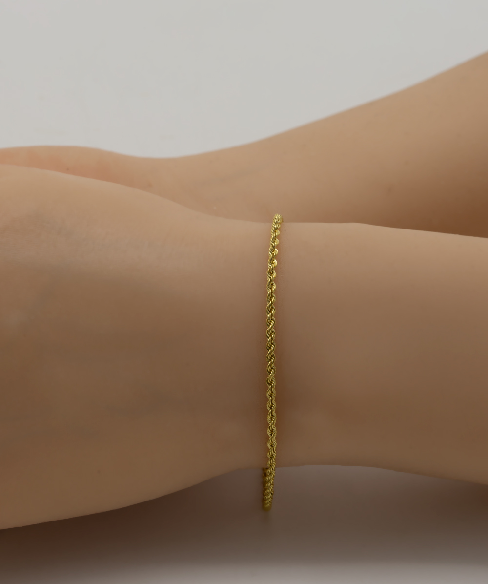 Kordelarmband 333er Gelbgold
