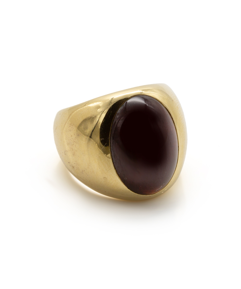 Ring Echt Onyx 750er Gelbgold  
