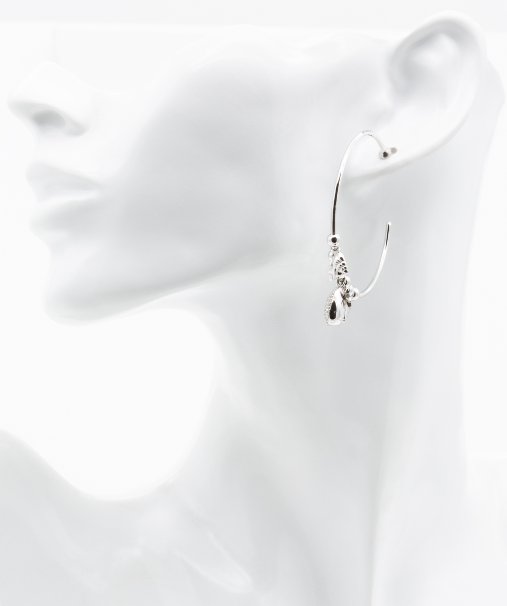 Creolen Muscheln &amp;amp; Sterne 925 Silber - Alternative View
