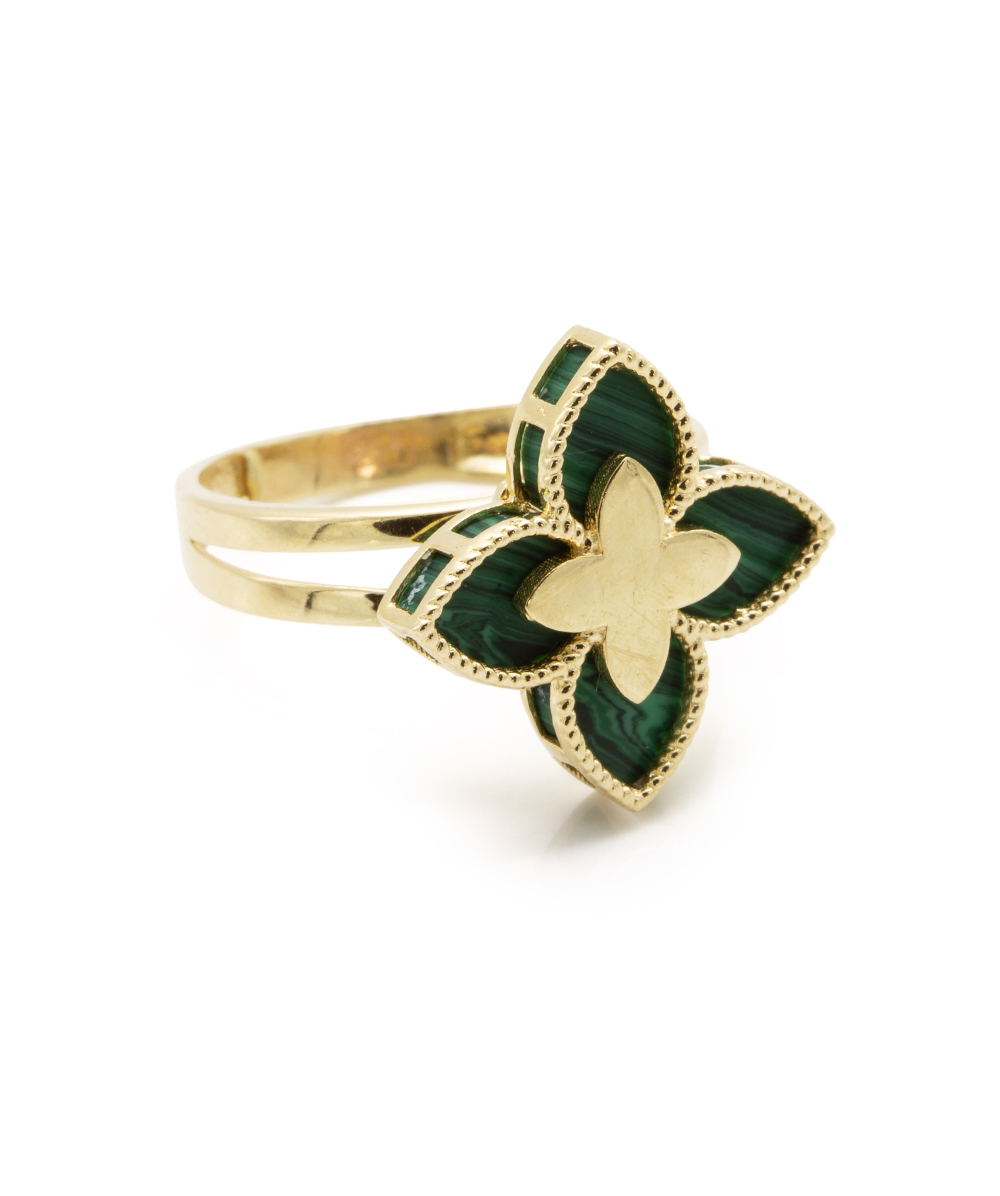 Ring mit Farbsteinen 585er Gelbgold